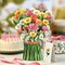 3D Flower Paper Carved Pop-Up Greeting Cards Mother's Day Bouquet Birthday Gift
